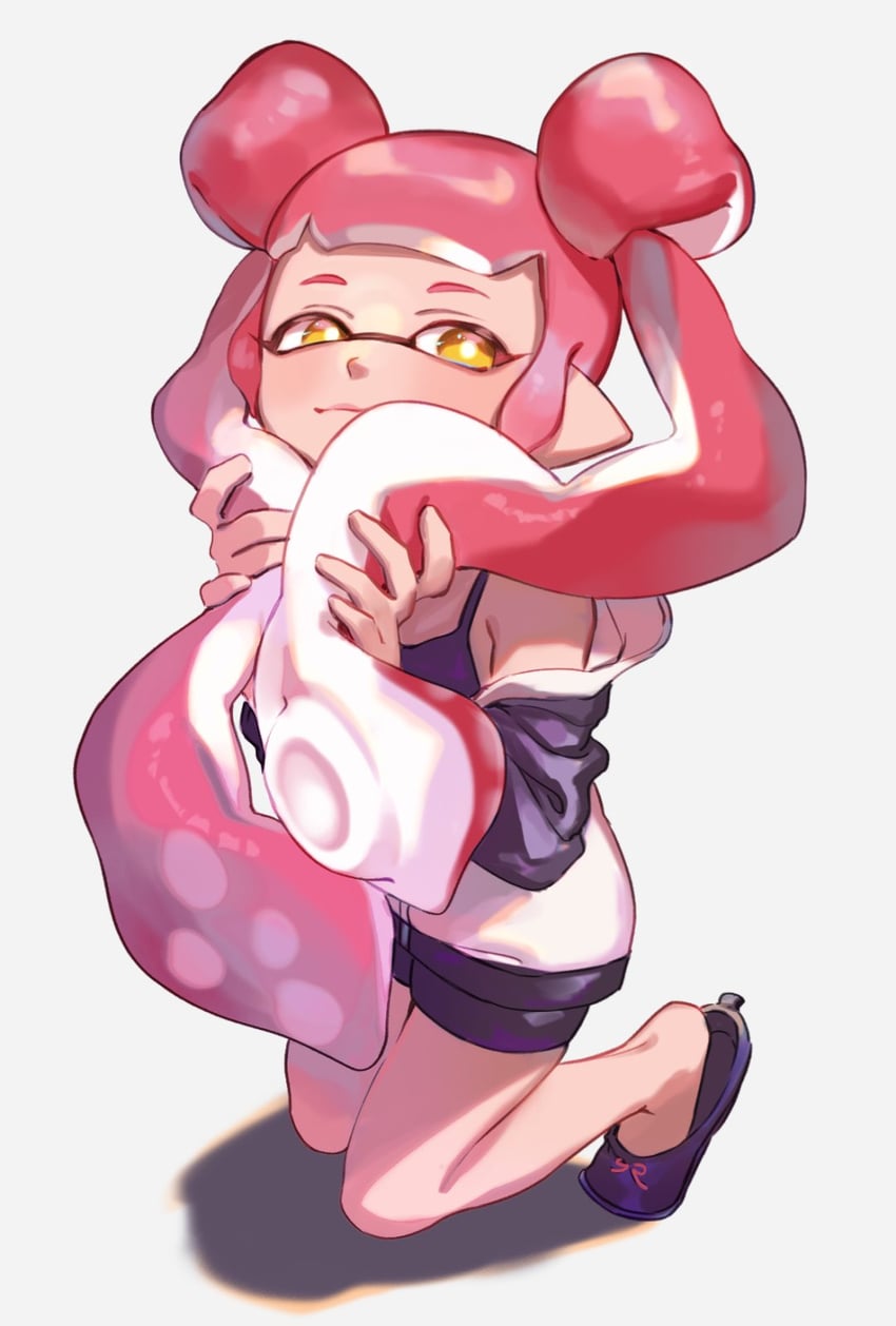 inkling player character and inkling girl (splatoon) drawn by yamagishi_chihiro