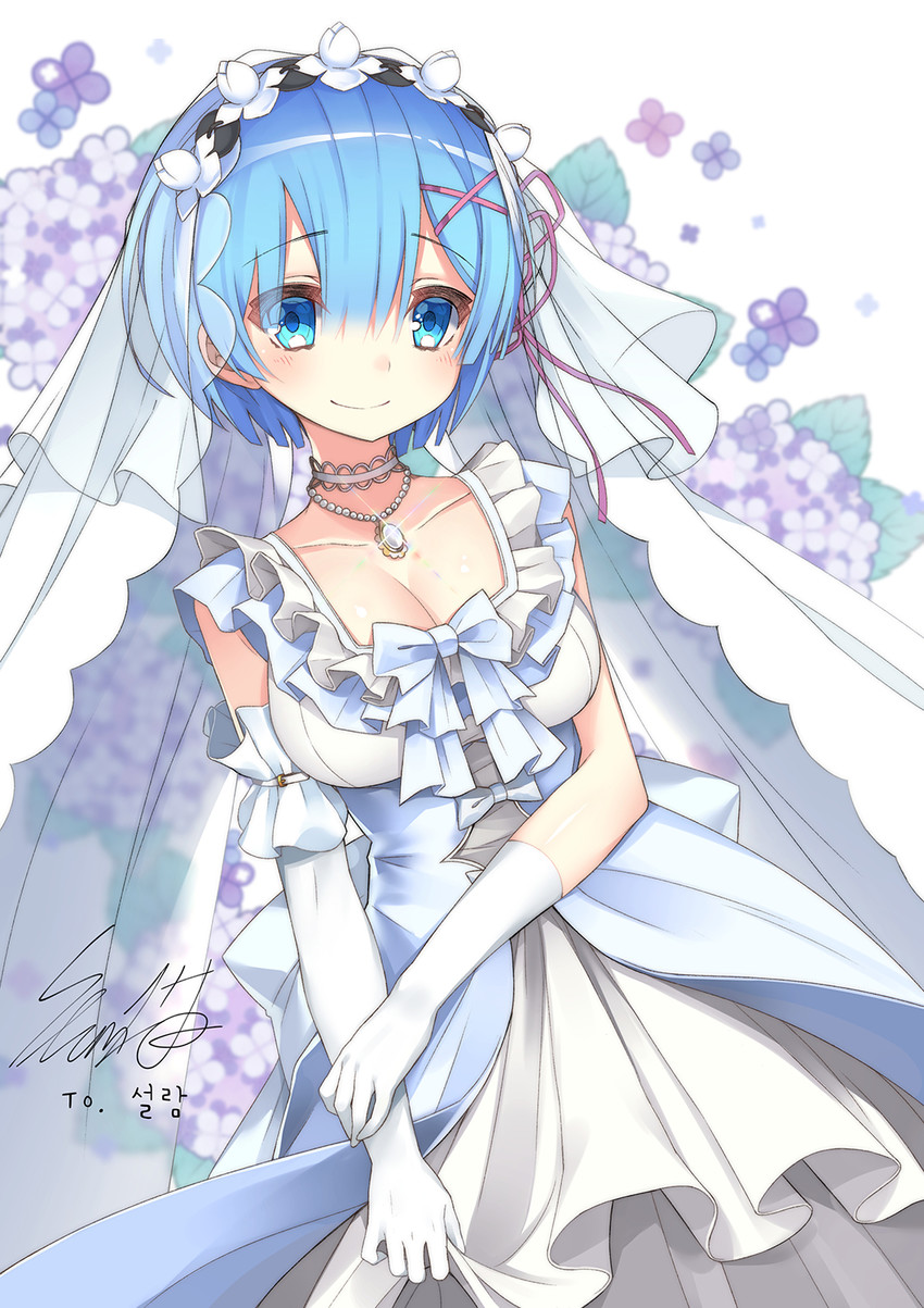 rem (re:zero kara hajimeru isekai seikatsu) drawn by slumcat