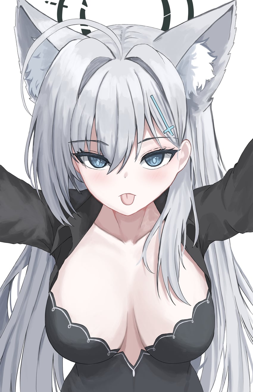 shiroko and shiroko terror (blue archive) drawn by fahufahu