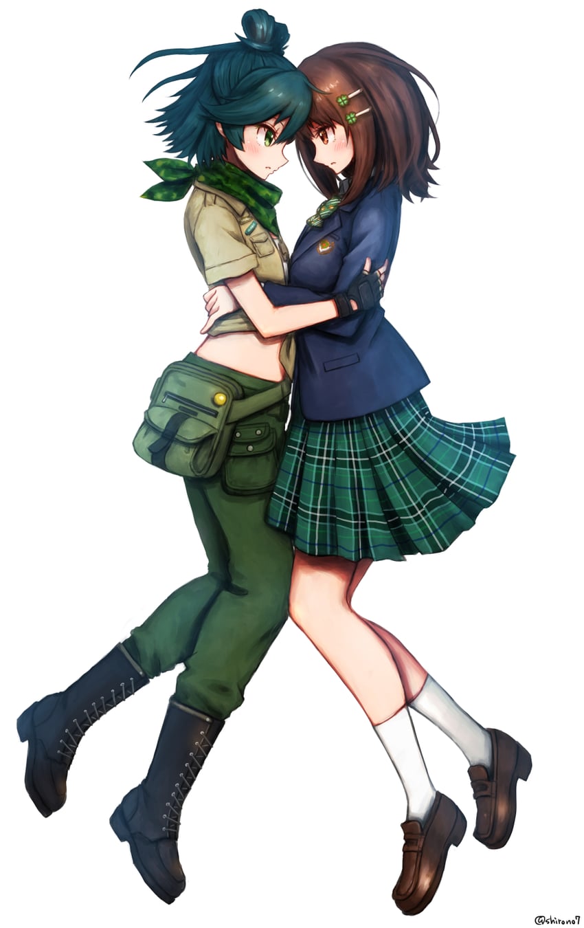 tamane uta and shirono yuzuki (gems company) drawn by shirono