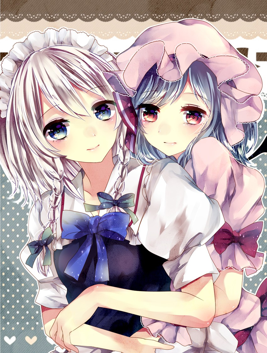 remilia scarlet and izayoi sakuya (touhou) drawn by ginzuki_ringo