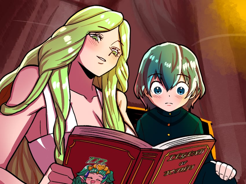 male byleth and rhea (fire emblem and 1 more) drawn by mnejing30
