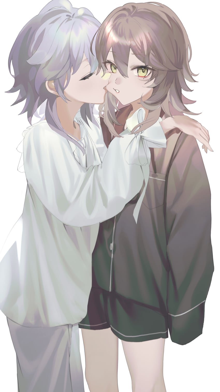 trailblazer, stelle, and march 7th (honkai and 1 more) drawn by mumei_(no_name_illust)
