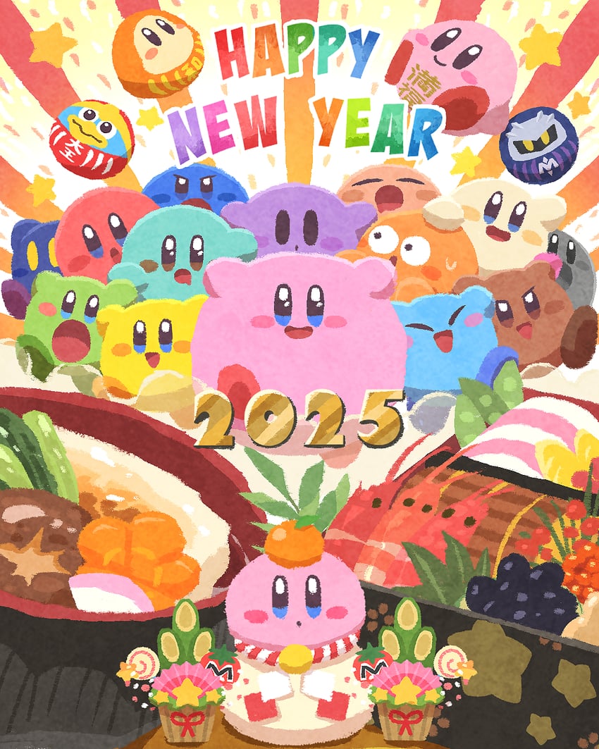 kirby, meta knight, waddle dee, and king dedede (kirby and 1 more) drawn by miclot