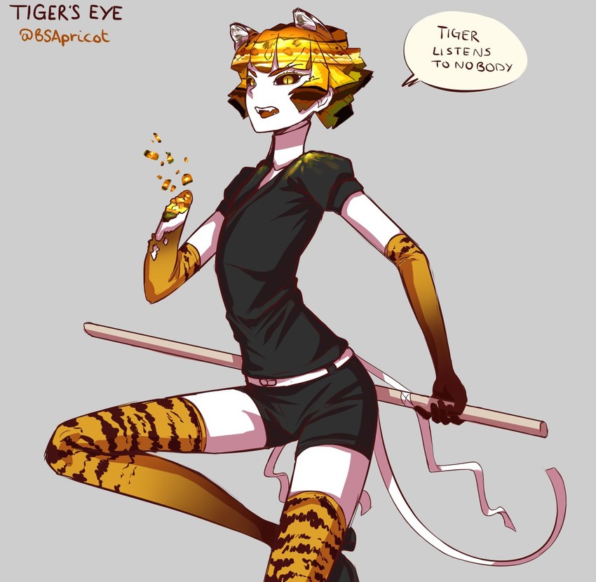 tigers eye (original and 1 more) drawn by bsapricot