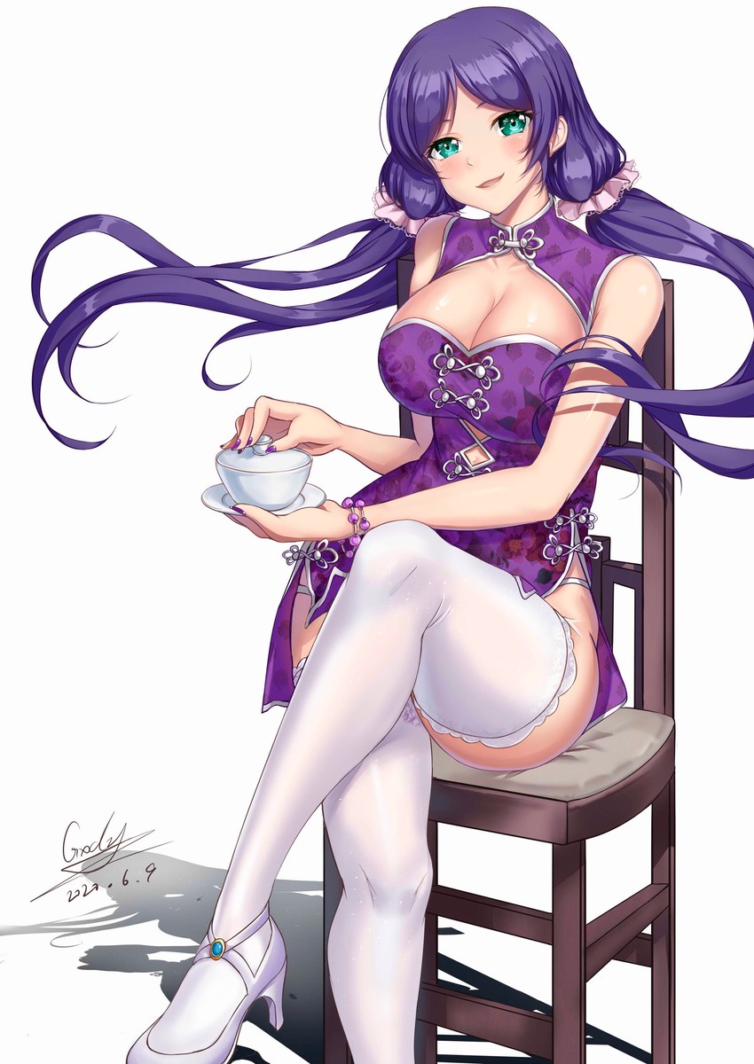 tojo nozomi (love live! and 1 more) drawn by gxdy