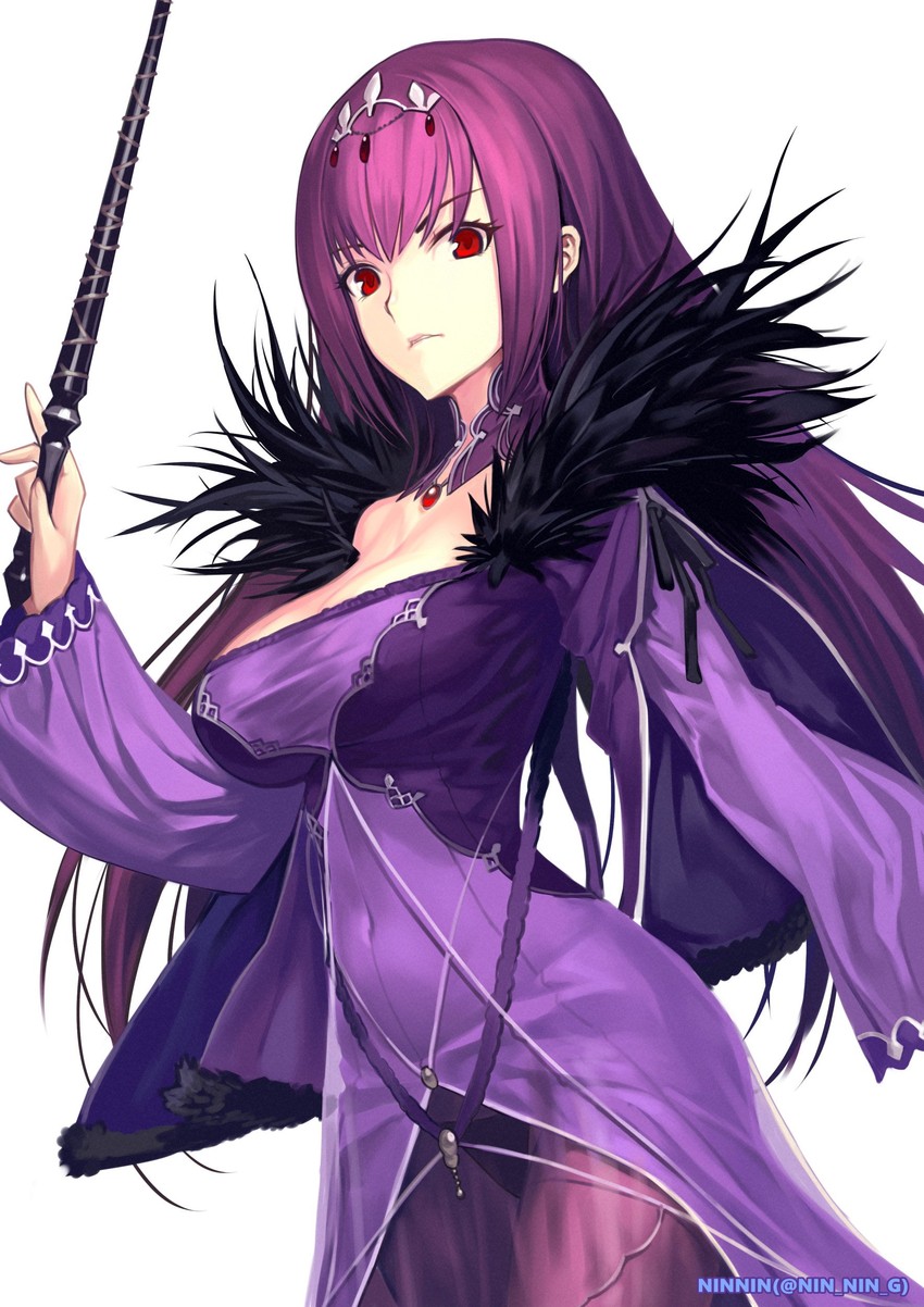 scathach and scathach skadi (fate and 1 more) drawn by ninnin_(shishitou)
