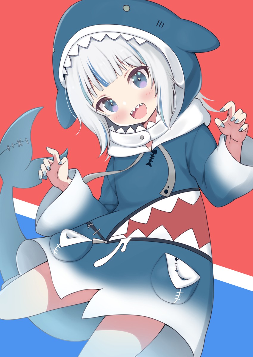 gawr gura (hololive and 1 more) drawn by siragagaga
