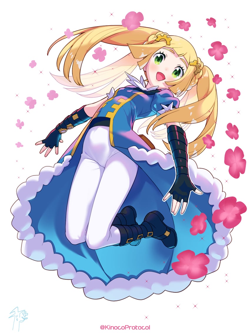 lillie and kimia (pokemon and 3 more) drawn by kinocopro