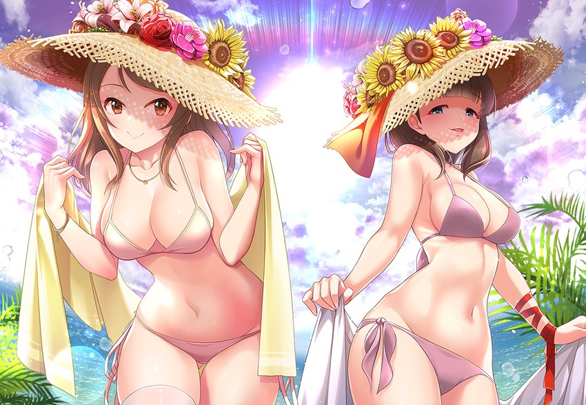 hojo karen and sakuma mayu (idolmaster and 1 more) drawn by mk_(mod0)