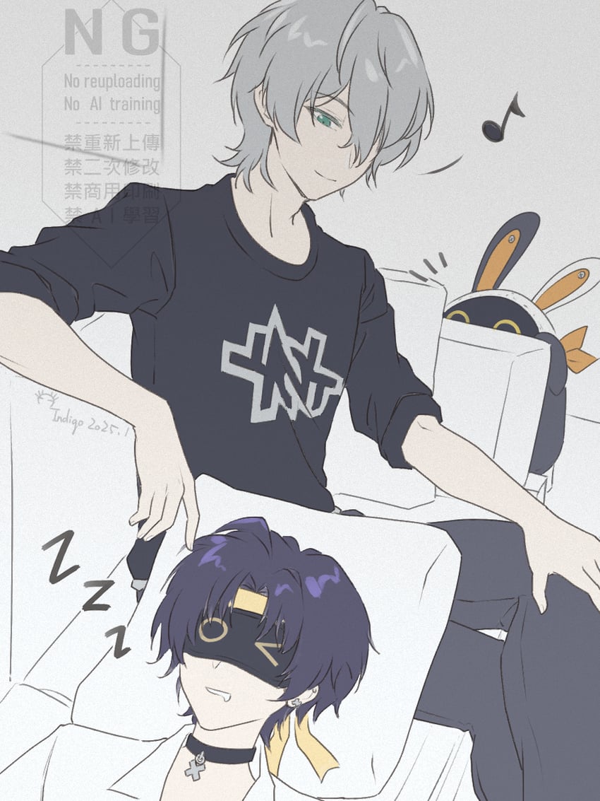 wise, eous, and asaba harumasa (zenless zone zero) drawn by x06indigo