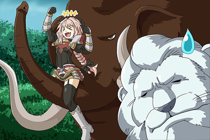 astolfo, thomas edison, and big convoy (fate and 5 more) drawn by kamizono_(spookyhouse)