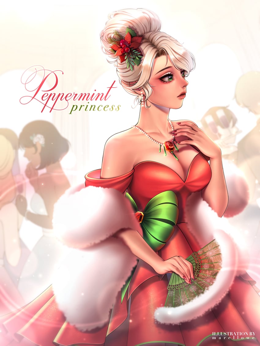 peppermint princess (roblox and 1 more) drawn by marellowe