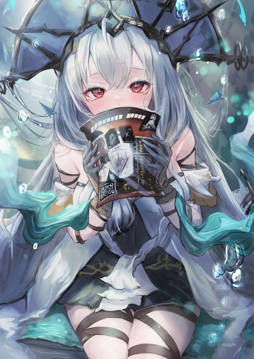 skadi and skadi the corrupting heart (arknights) drawn by slime_empire