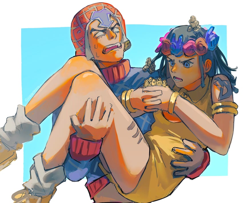 guido mista, sex pistols, dragona joestar, and smooth operators (jojo no kimyou na bouken and 2 more) drawn by uu0000322