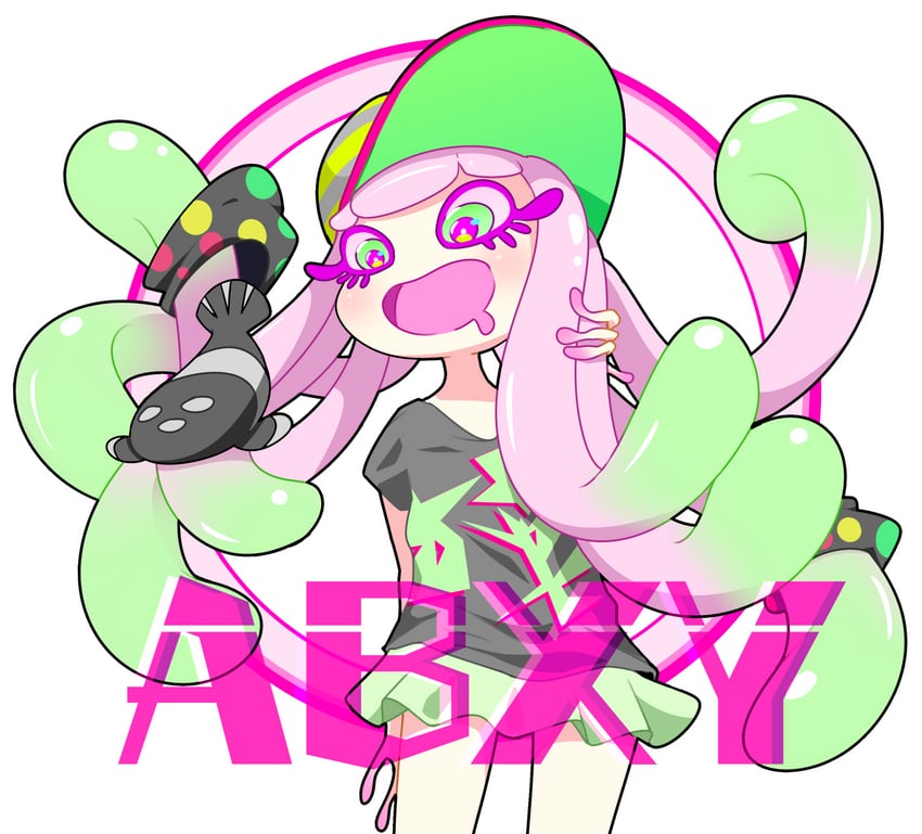 harmony and harmony's clownfish (splatoon and 2 more) drawn by kei_(jelsamscout)