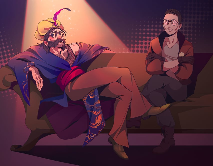 kim kitsuragi and harry du bois (disco elysium) drawn by ultra-baklan-the-ovosh