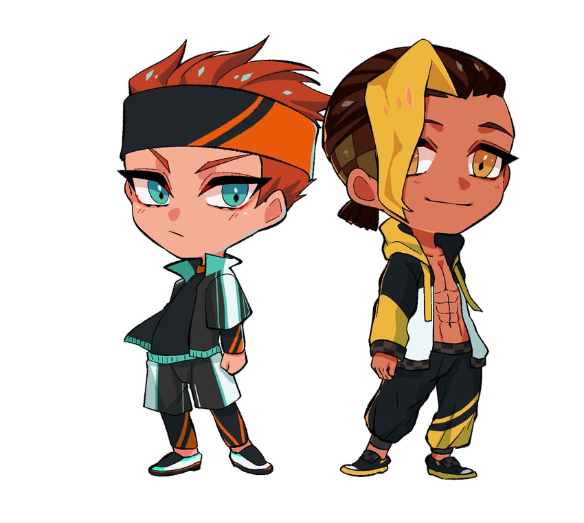 ring fit trainee and abdonis (ring fit adventure) drawn by touu_yaiba