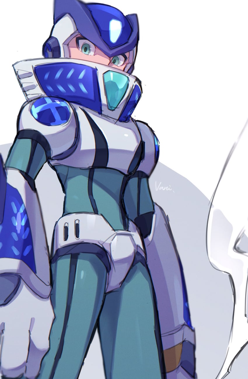 x and hermes armor x (mega man and 2 more) drawn by vani_(hisha_04)