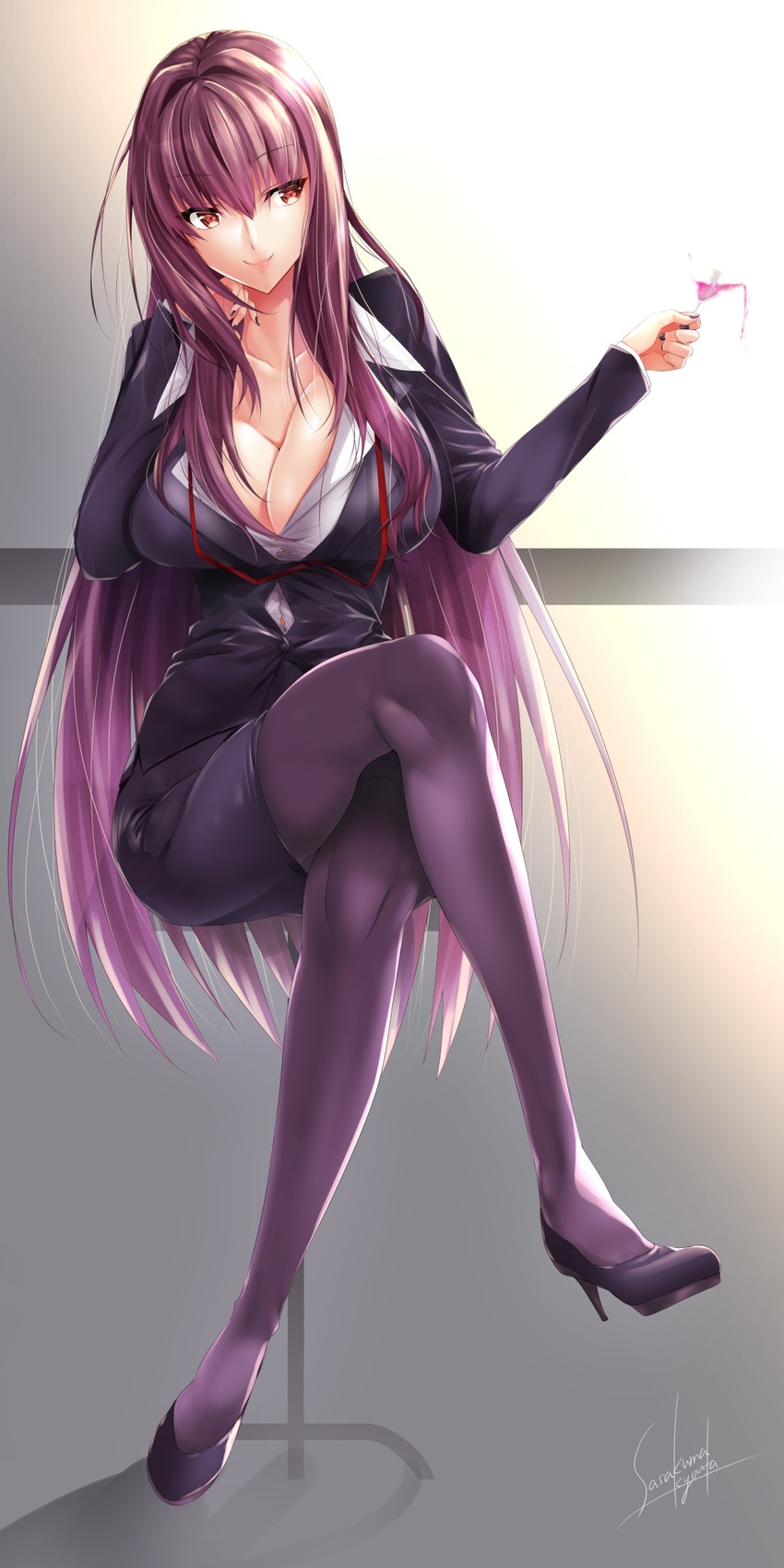 scathach (fate and 1 more) drawn by sasakuma_kyouta