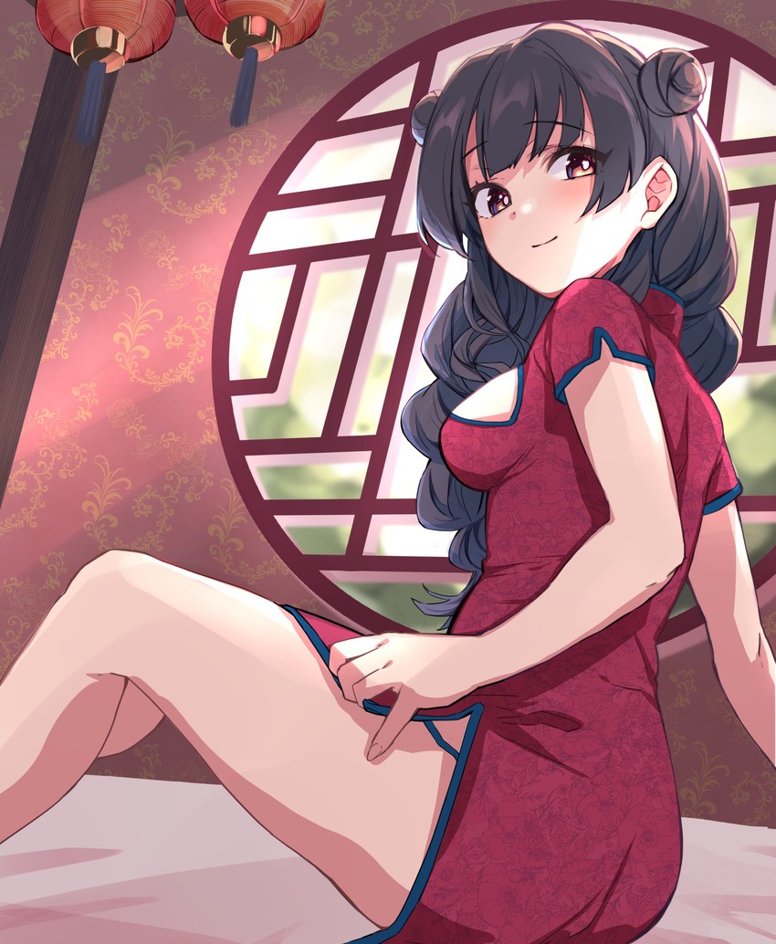 mayuzumi fuyuko (idolmaster and 1 more) drawn by mizuabi_kamome