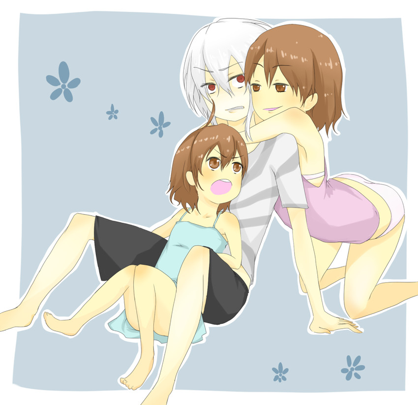 accelerator, last order, and misaka worst (toaru majutsu no index) drawn by i.u.y