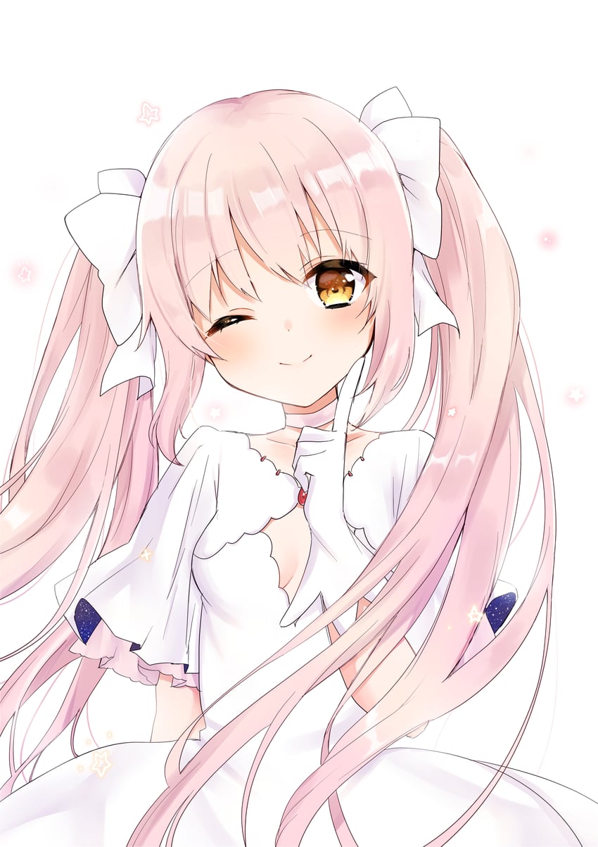 kaname madoka and ultimate madoka (mahou shoujo madoka magica) drawn by mochiko_(uyu_omochi)