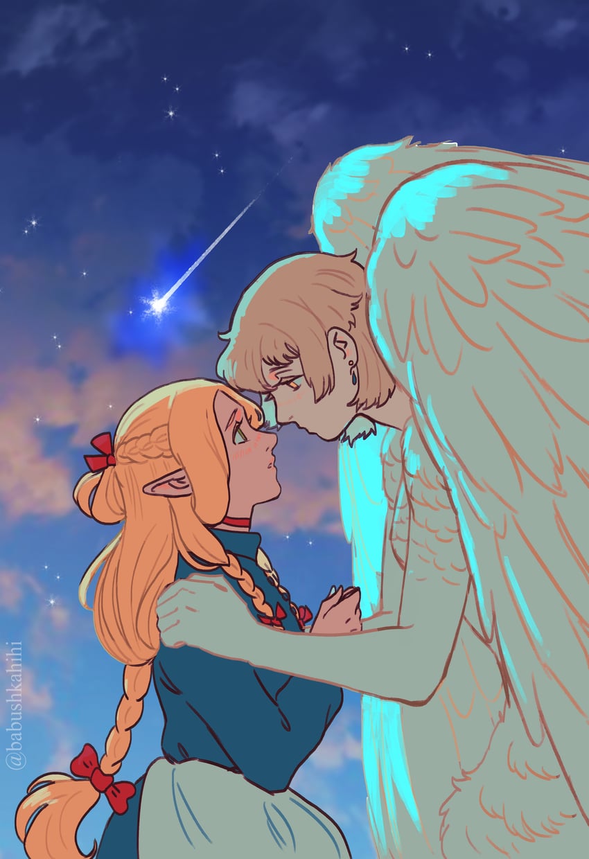 marcille donato and falin touden (dungeon meshi and 1 more) drawn by babu_(babushkahihi)