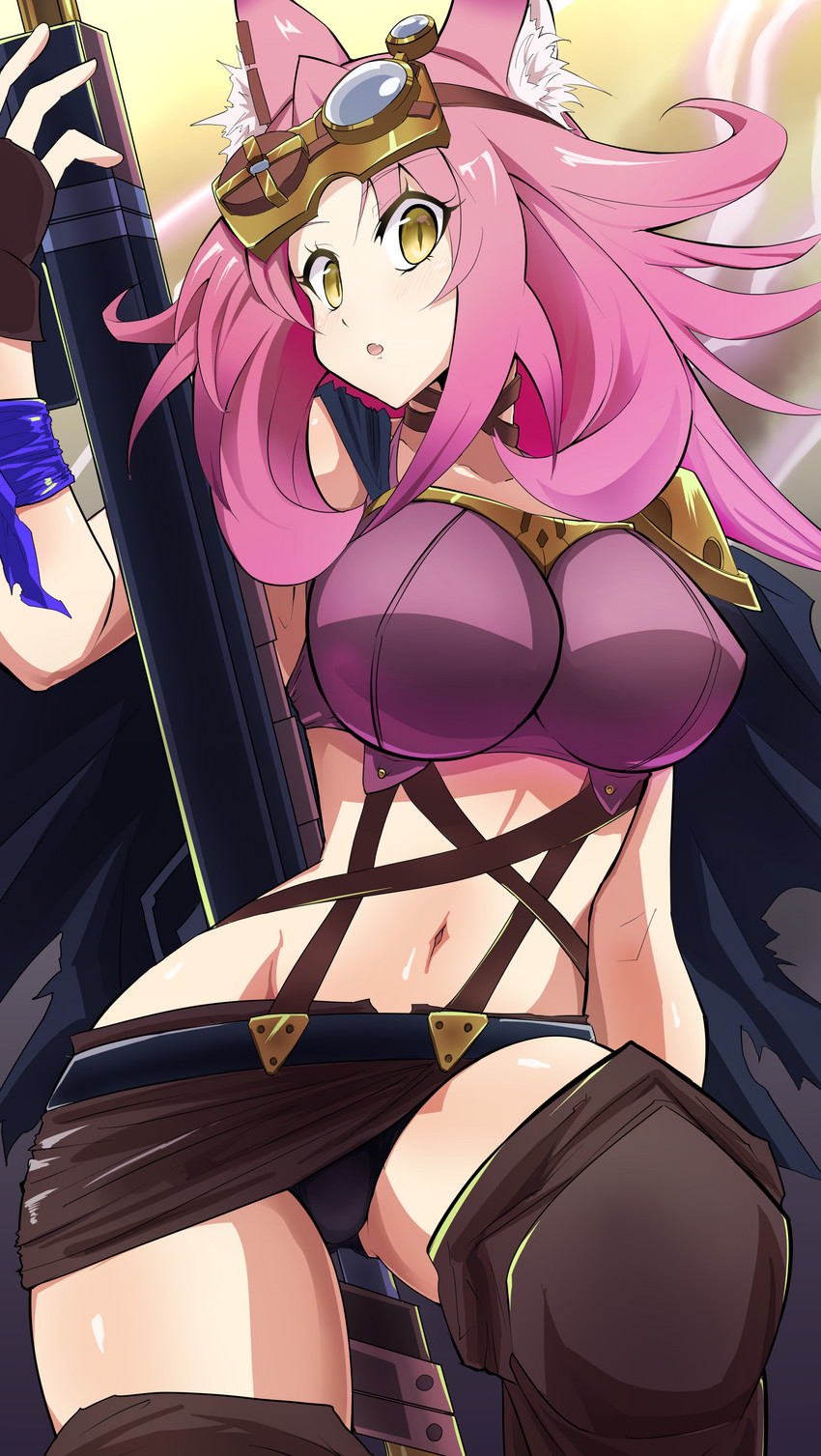 yoko littner and tri-brigade ferrijit the barren blossom (yu-gi-oh! and 1 more) drawn by synchroman