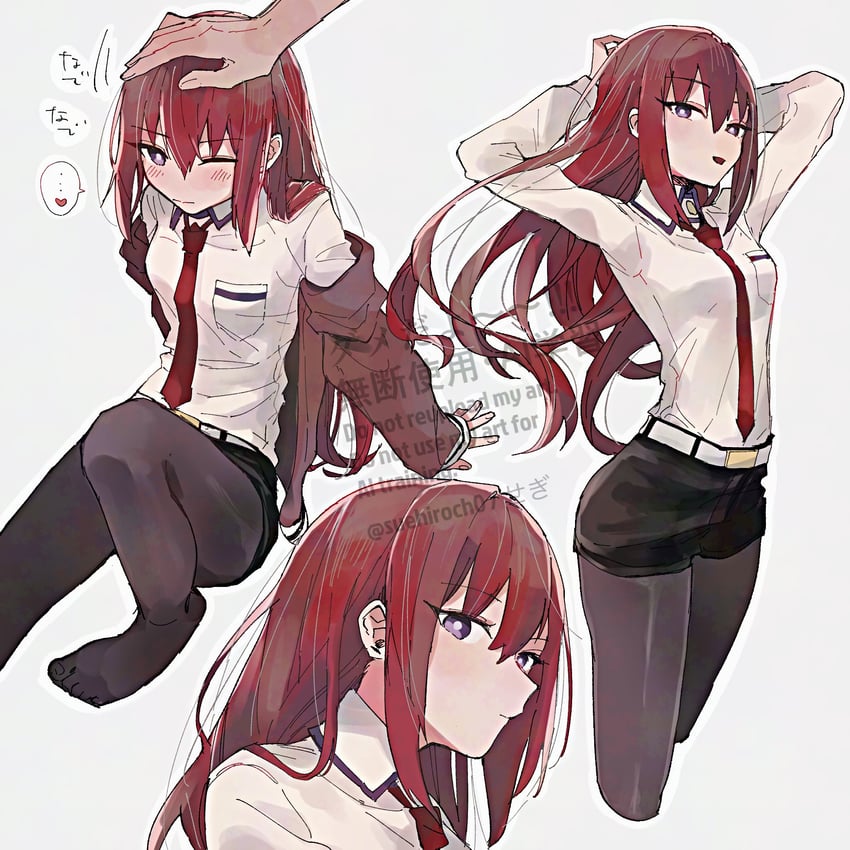 makise kurisu (science adventure and 1 more) drawn by suehiroch0