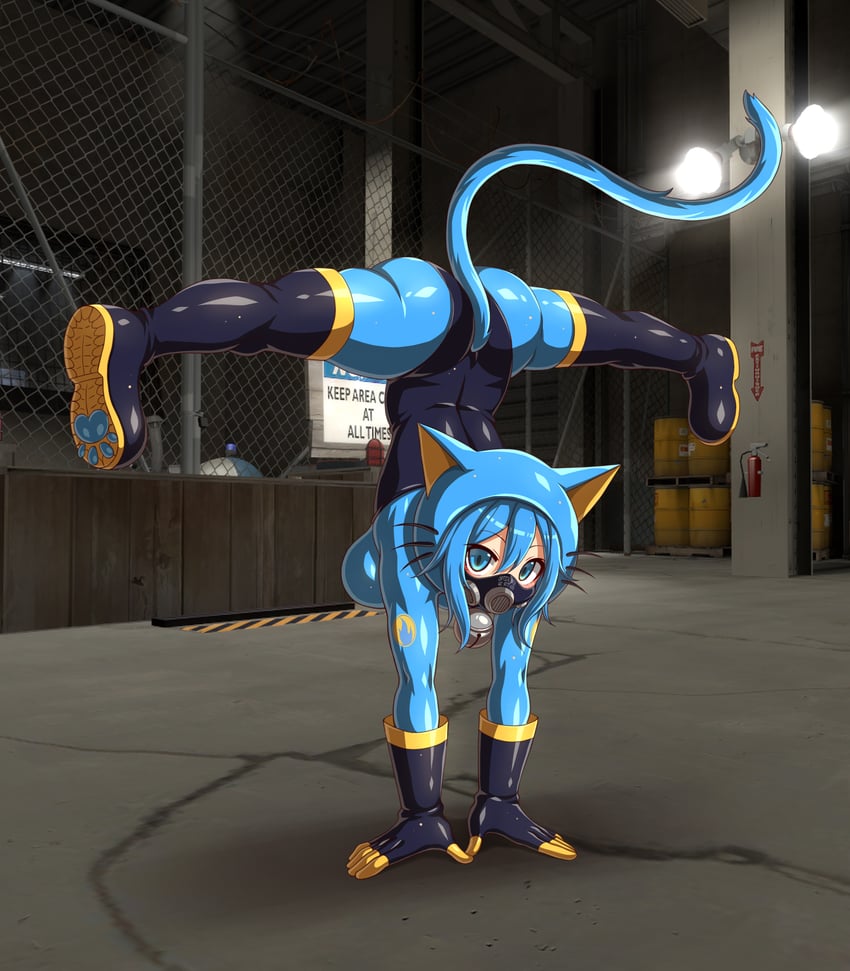 pyro and blu pyro (team fortress 2) drawn by emperpep
