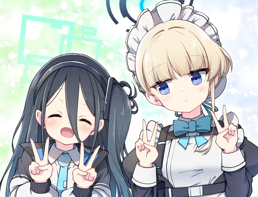 toki and aris (blue archive) drawn by hazumi_otoya