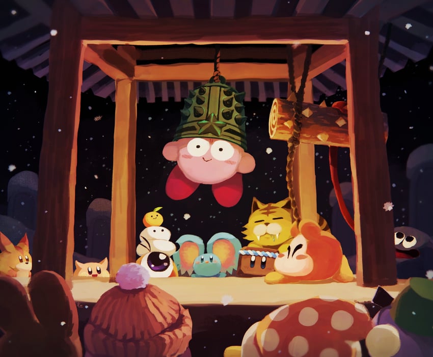 kirby, waddle dee, gooey, elfilin, waddle doo, and 11 more (kirby) drawn by suyasuyabi
