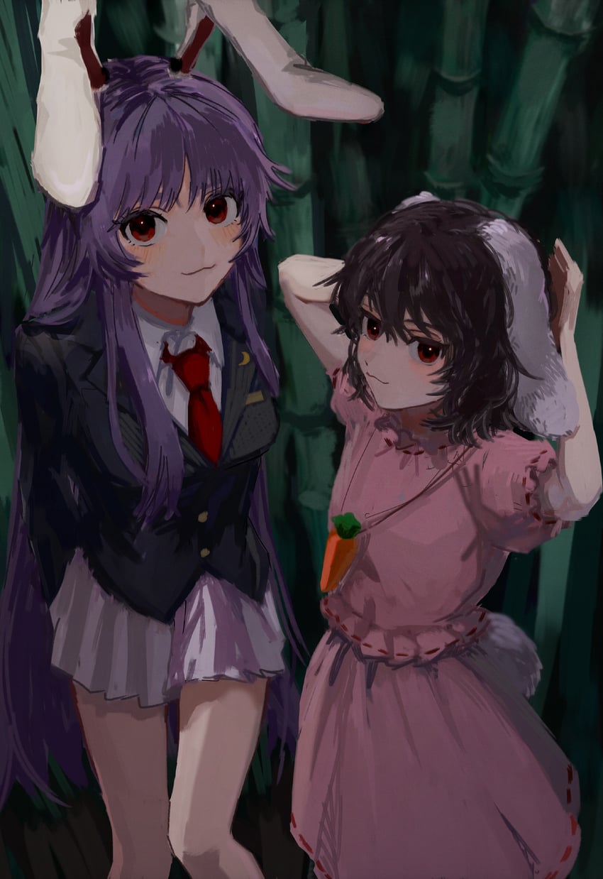 reisen udongein inaba and inaba tewi (touhou) drawn by b_nosk101