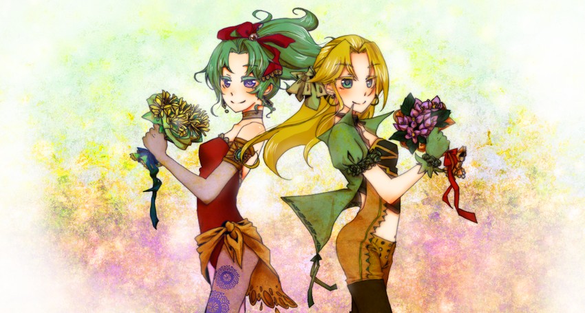 terra branford and celes chere (final fantasy and 1 more) drawn by moto_hiro