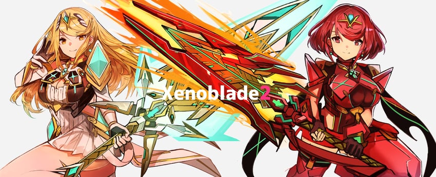 pyra and mythra (xenoblade chronicles and 1 more) drawn by tarbo_(exxxpiation)