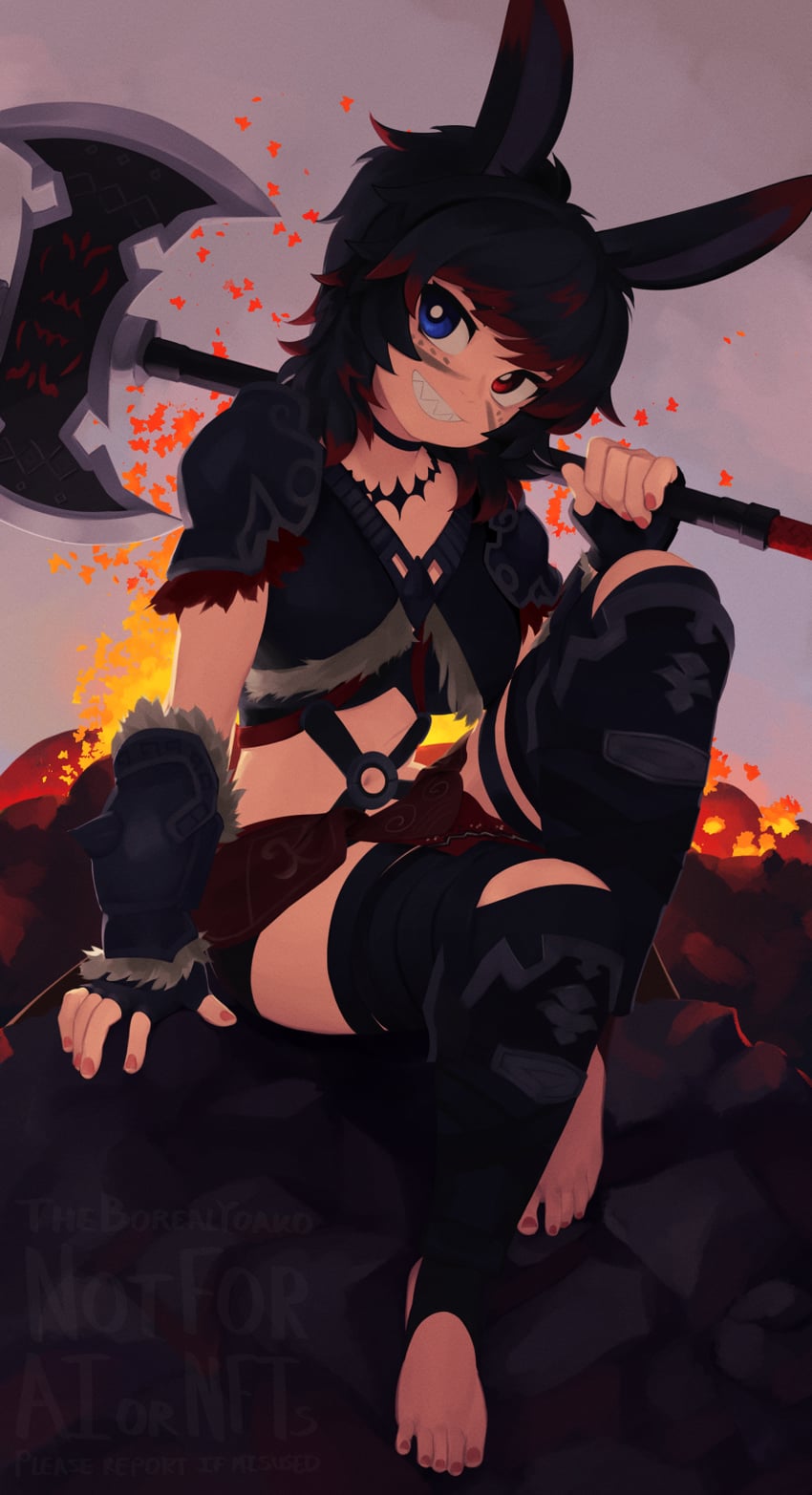 warrior of light and vjkta vesttur (final fantasy and 1 more) drawn by yoako