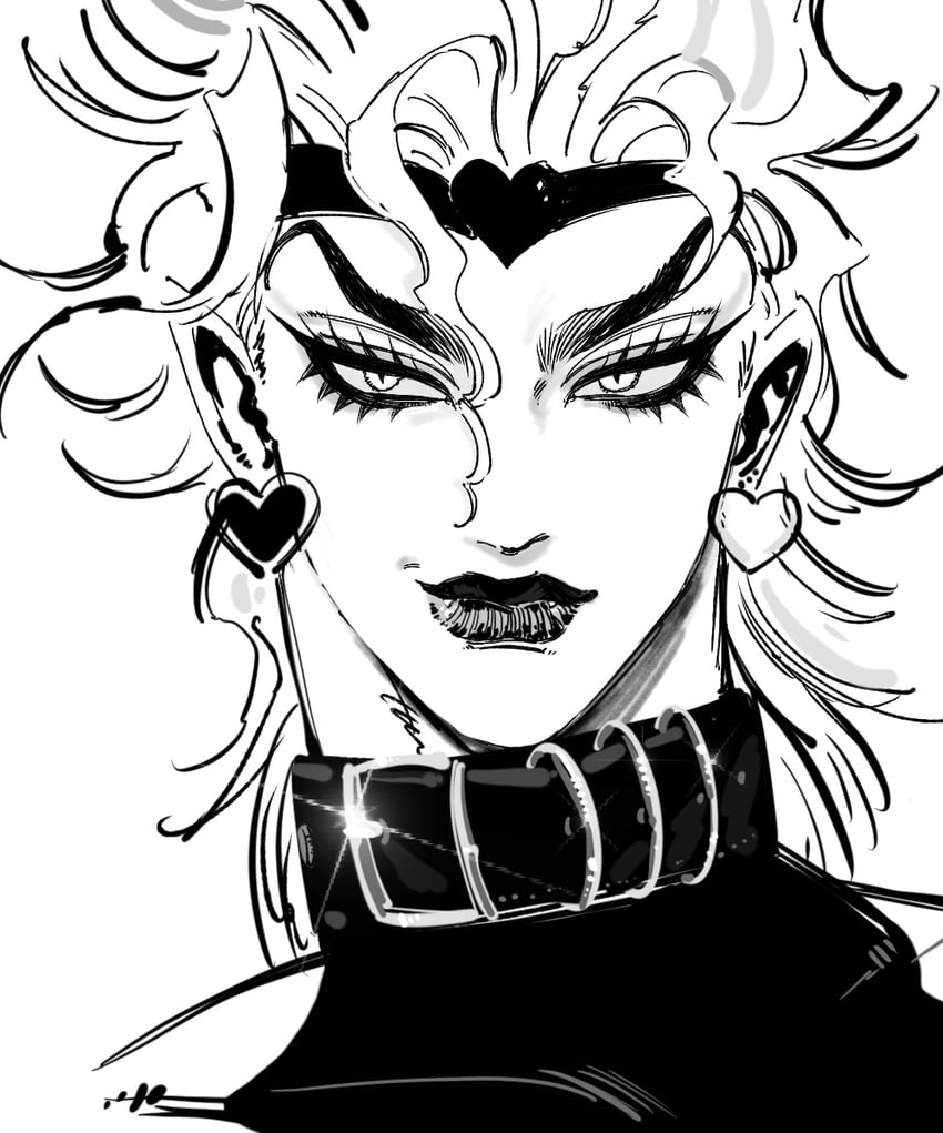 dio brando (jojo no kimyou na bouken and 1 more) drawn by chlyaco