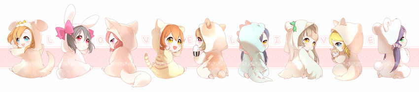 nishikino maki, tojo nozomi, sonoda umi, yazawa nico, ayase eli, and 4 more (love live! and 1 more) drawn by ng_(kimjae737)