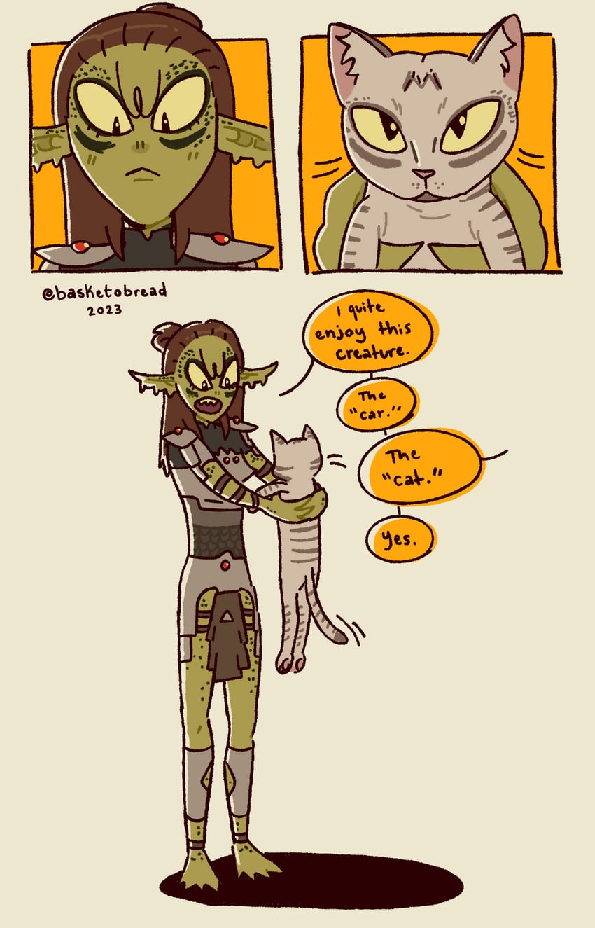 lae'zel (dungeons & dragons and 2 more) drawn by basketobread