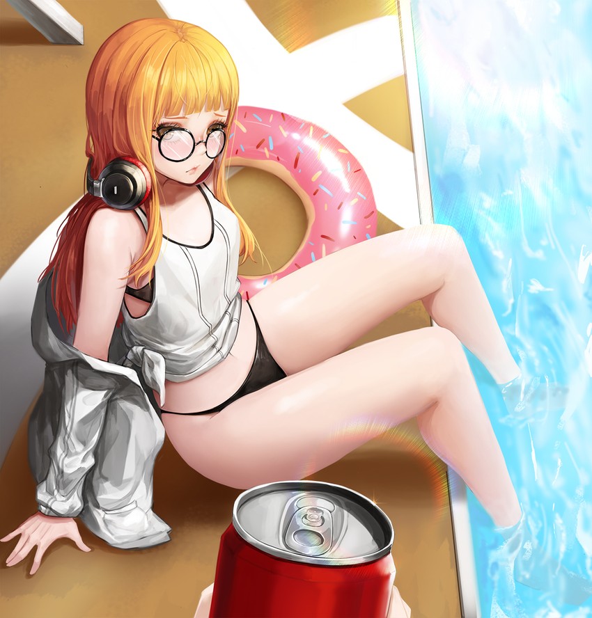 sakura futaba (persona and 1 more) drawn by kibellin