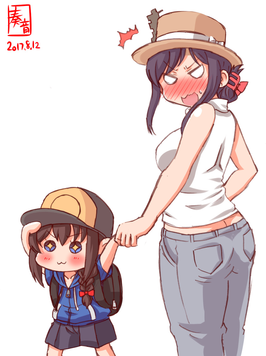 shigure and yamashiro (kantai collection) drawn by kanon_(kurogane_knights)