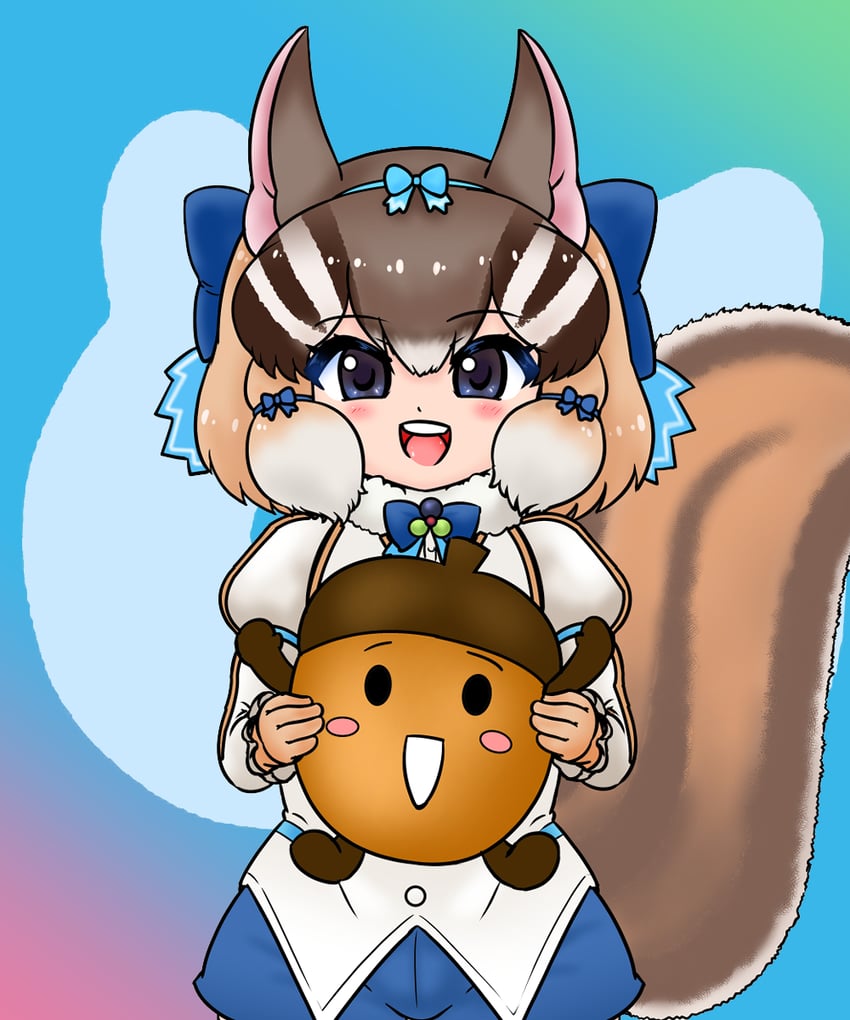 siberian chipmunk (kemono friends and 1 more) drawn by edamamezooooo