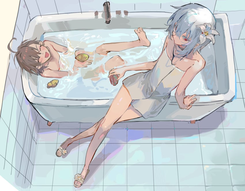 accelerator, last order, and suzushina yuriko (toaru majutsu no index) drawn by qyzhiaiyisheng
