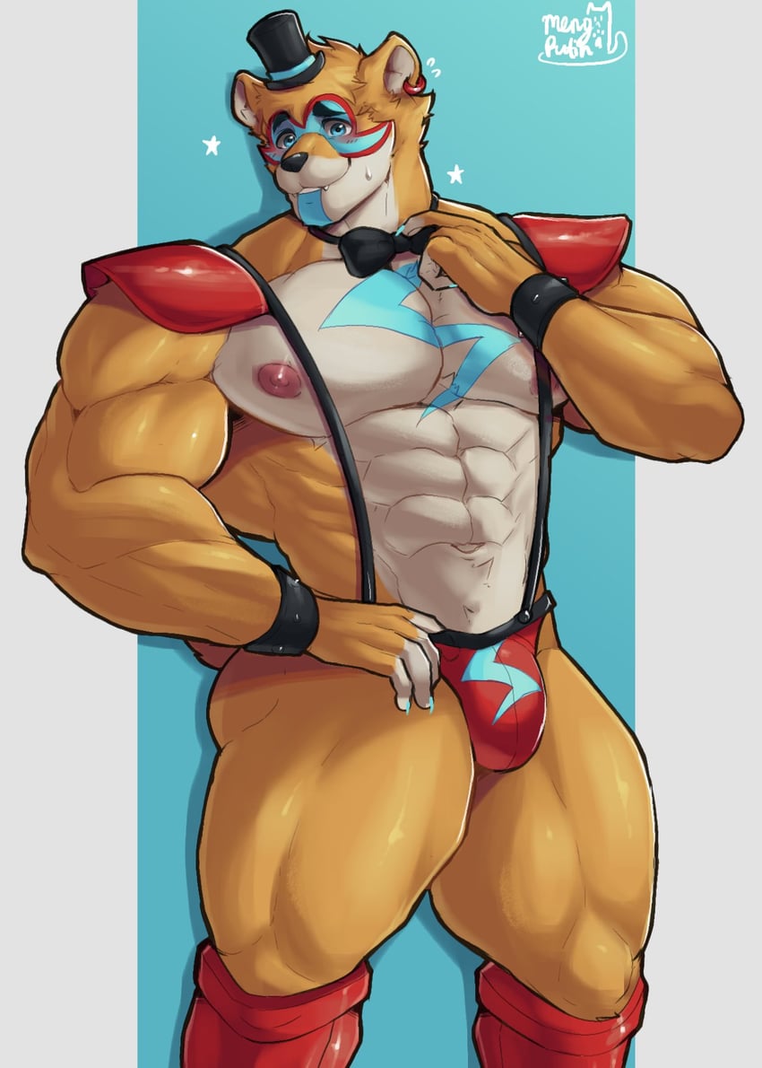 glamrock freddy (five nights at freddy's and 1 more) drawn by jcxraf