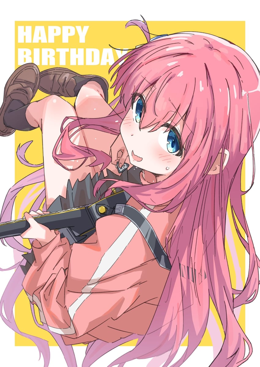 gotoh hitori (bocchi the rock!) drawn by shinshin_(ssnsn_oekaki)
