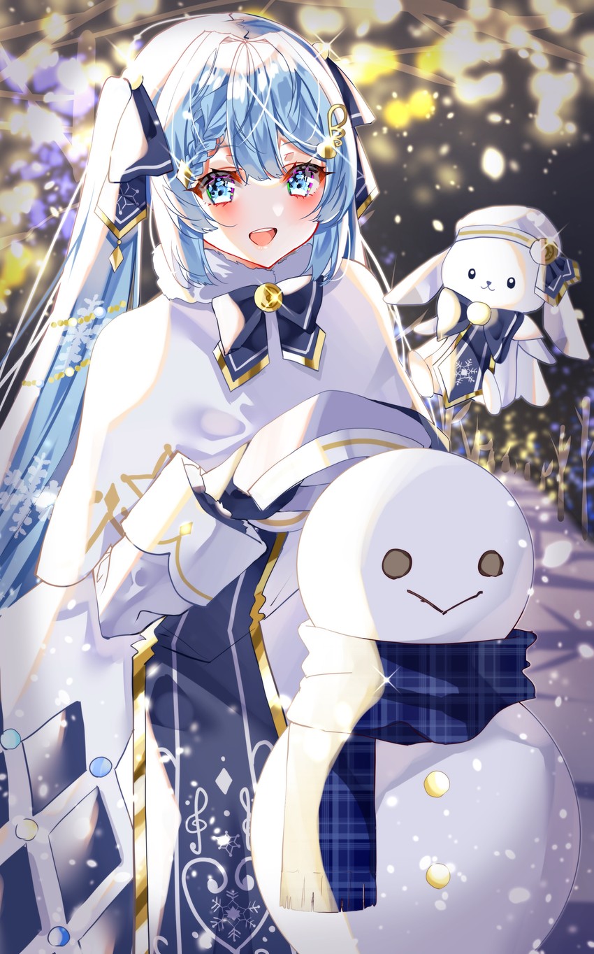 hatsune miku, yuki miku, and rabbit yukine (vocaloid) drawn by ebimau