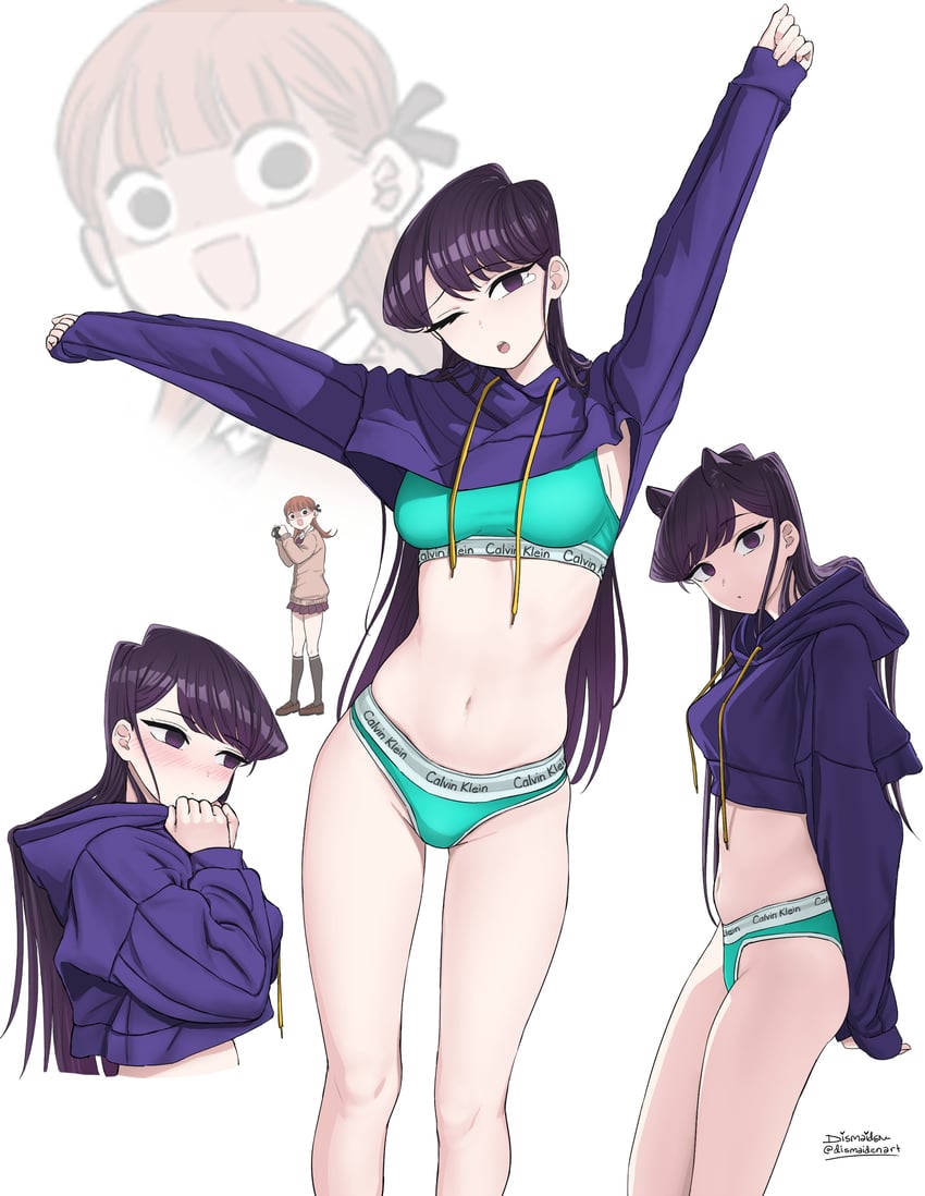 komi shouko and yamai ren (komi-san wa komyushou desu) drawn by dismaiden