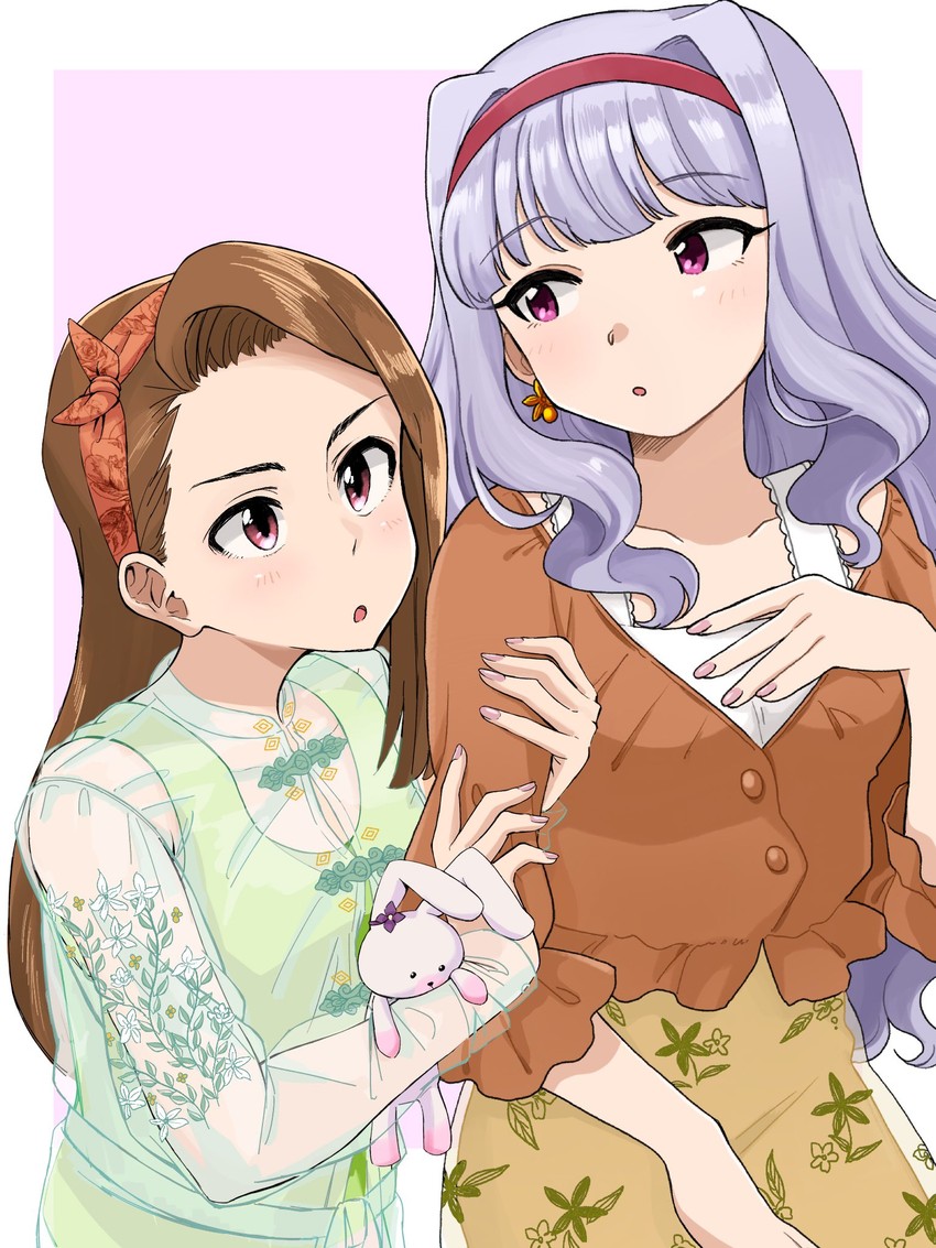 shijou takane and minase iori (idolmaster and 1 more) drawn by anjerain and naruse_ill
