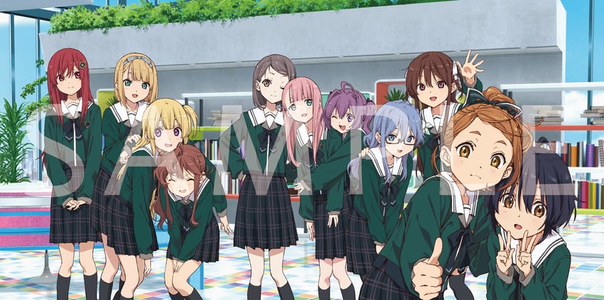 takigawa miu, maruyama akane, saito nicole, fujima sakura, sato reika, and 6 more (22/7) drawn by horiguchi_yukiko